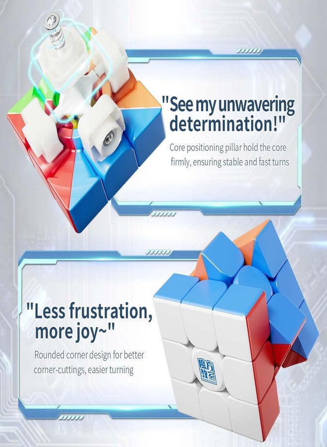 Moyu Meilong 2x2 3x3 4x4 5x5 Educational Cube Set Stickerless Speed Cubes Bundle Gift for Children Adults 4 Pack - Image 5